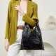French loose-fitting triangle pleated tote bag, lightweight, large-capacity women's bag, top-grain cowhide shoulder and underarm bag