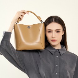 Women's handbags, 2025 new versatile genuine leather women's handbags, luxury small shoulder and crossbody saddle bag