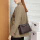 Genuine leather women's bag, top-grain cowhide lock buckle, fashionable, simple, commuter, underarm Small square crossbody bag, Kelly bag Genuine leather women's bag, top-grain cowhide lock buckle, fashionable, simple, commuter, underarm Small square crossbody bag, Kelly bag