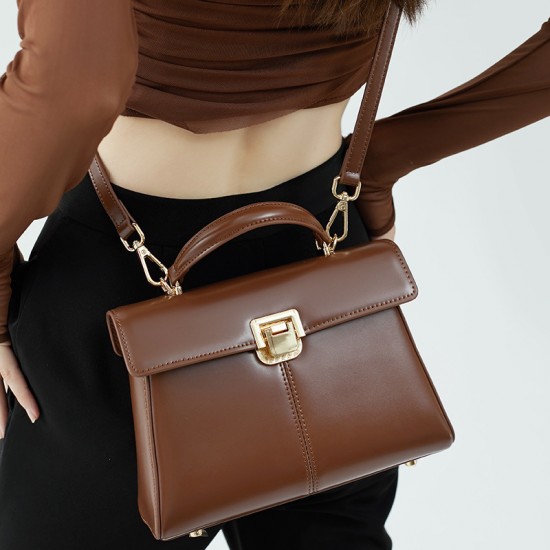 2025 new horseshoe buckle commuter genuine leather Kelly bag, a high-quality shoulder and crossbody handbag 2025 new horseshoe buckle commuter genuine leather Kelly bag, a high-quality shoulder and crossbody handbag
