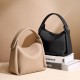 2025 new top-grain cowhide versatile soft cigarette case bag, a niche high-end women's shoulder and crossbody handbag.