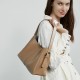 2025 new style top-grain vegetable-tanned leather tote bags for women, large-capacity commuter shoulder bags and crossbody bags