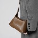 2025 spring and summer new style, fashionable underarm bag, versatile genuine leather, niche, simple crossbody bag, commuter shoulder bag