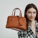 High-end light luxury TC top-grain leather Victoria bag, versatile crossbody commuter bag, genuine leather for women, Boston pillow bag