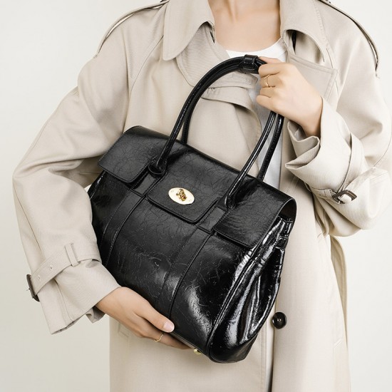 Yanxin Chinese Silk Cowhide Leather Garbage Bag, Chain Genuine Leather Women's Bag, Traditional Chinese Style Single-Shoulder/Crossbody Small Bag, Bucket Bag