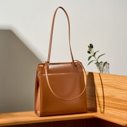 Special Offer 2025 Early Fall New Tote Bag, Luxury Cowhide Bucket Bag, Retro Elegant Red Women's Bag