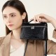Niche Pig Nose semi-circular saddle bag, luxury diamond-patterned underarm bag, 2025 new genuine leather shoulder and crossbody bag for women. Niche Pig Nose semi-circular saddle bag, luxury diamond-patterned underarm bag, 2025 new genuine leather shoulder and crossbody bag for women.