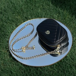 New Summer Style Genuine Leather Diamond-Patterned Chain Small Square Bag, Cross-Border Fashionable and Versatile Phone Bag, Crossbody Shoulder Bag for Women