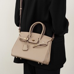 Genuine Leather Women's Bag, a Spring/Summer 2025 Large-Capacity Underarm Shoulder Bag, a Niche Retro, Versatile Handbag