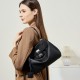 2025 new Rodeo Kelly tote bag, large-capacity smooth calfskin shoulder and handbag with lock closure, suitable for commuting.