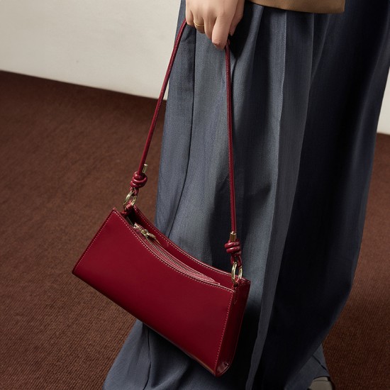 2025 French-style underarm bag, baguette bag, shoulder bag for women, 2022 new light luxury premium leather women's bag