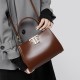New, niche genuine leather bags, high-end goddess bags, double-sided buckle, mini shoulder bags, crossbody handbags, and commuter tote bags. New, niche genuine leather bags, high-end goddess bags, double-sided buckle, mini shoulder bags, crossbody handbags, and commuter tote bags.