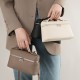 Top-grain cowhide LP19 lunch box bag, genuine leather women's bag, 2025 New Gigi-style box-shaped handbag, small crossbody bag Top-grain cowhide LP19 lunch box bag, genuine leather women's bag, 2025 New Gigi-style box-shaped handbag, small crossbody bag