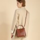2025 new spring and summer women's bags, versatile bucket bags, luxurious large-capacity crossbody bags, genuine leather shoulder bags.