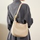 2025 new style genuine leather women's bag, simple cowhide large-capacity cylindrical shoulder bag, solid color, niche casual tote bag 2025 new style genuine leather women's bag, simple cowhide large-capacity cylindrical shoulder bag, solid color, niche casual tote bag