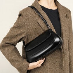 2025 Spring/Summer New Fashion Women's Bags, Genuine Leather Crossbody Bags, Luxury, Fashionable, Versatile Single-Shoulder Underarm Saddle Bag