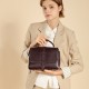 2025 winter new, trendy, best-selling, top-grain cowhide, vegetable-tanned leather handbag, single-shoulder, crossbody, large-capacity, 100-pound. Matching