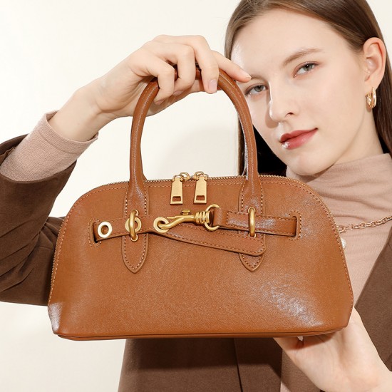 2025 new style women's bag, high-end genuine leather handbag, shell bag, European and American fashion crossbody bag Bags 2025 new style women's bag, high-end genuine leather handbag, shell bag, European and American fashion crossbody bag Bags
