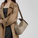 Spring/Summer New Top-Grain Cowhide Handbag with Detachable Handle and Crossbody Earrings, Eaves Bag, Single Shoulder and Crossbody Genuine Leather Women's Handbag