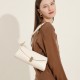 High-end niche genuine leather bags for women, 2025 new trendy, versatile shoulder and crossbody bags for commuting, trendy underarm bags
