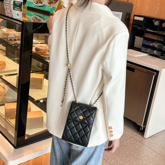 Versatile cowhide mobile phone bag, 2025 new trendy chain bag, 2023 niche design Mini summer crossbody bag for women Versatile cowhide mobile phone bag, 2025 new trendy chain bag, 2023 niche design Mini summer crossbody bag for women