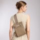 Cross-border Togo top-grain cowhide Kelly crossbody chest bag, unisex backpack, fashionable genuine leather shoulder bag