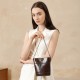 Waxed top-grain cowhide fashionable small luxury bag, 2025 new style, simple cell phone and coin bucket bag Waxed top-grain cowhide fashionable small luxury bag, 2025 new style, simple cell phone and coin bucket bag