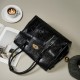 Yanxin Chinese Silk Cowhide Leather Garbage Bag, Chain Genuine Leather Women's Bag, Traditional Chinese Style Single-Shoulder/Crossbody Small Bag, Bucket Bag
