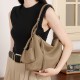 2025 new niche simple style genuine leather single Large-capacity shoulder bag, commuter tote, high-end, fashionable underarm bag