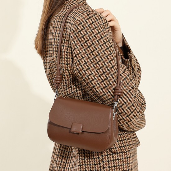 Elegant and popular top-grain cowhide TOGO New mini crossbody bag for women, versatile and stylish mobile phone shoulder bag.