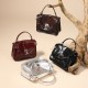 Top-grain cowhide high-end commuter large capacity handbag, Cambridge bag, shoulder and crossbody messenger bag, genuine leather women's bag
