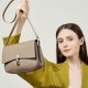 A new, fashionable, versatile saddle bag for women, a lightweight, luxurious genuine leather women's bag, a stylish, single-shoulder crossbody bag.