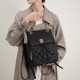 2025 new women's backpack, a Chanel-style chain backpack, a high-quality travel bag