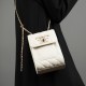 2025 autumn new top-grain cowhide mobile phone bag, crossbody for women, 2025 genuine leather chain bag, luxury mini crossbody bag.