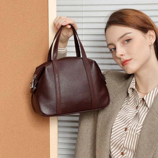 Women's bags, 2025 spring and summer new high-end niche genuine leather Boston Pillow Shoulder Bag, Crossbody Handbag Women's bags, 2025 spring and summer new high-end niche genuine leather Boston Pillow Shoulder Bag, Crossbody Handbag