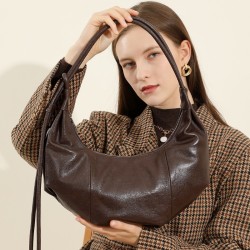 Same crossbody bag, croissant bag, original leather shoulder bag, underarm bag, large-capacity commuter bag