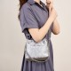 Spring/Summer New High-End Boston Bag, Light Luxury Top-Grain Wrinkled Cowhide Leather Women's Bag, Hand-Scratched Pillow Bag