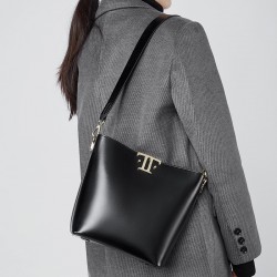 New High-End Large Capacity Commuter Bucket Bag for Women, Original, Niche Genuine Leather Underarm Bag, Stylish Shoulder Bag