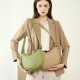 2025 new niche cowhide woven handbag, fashionable underarm genuine leather bag, women's shoulder and crossbody bag, crescent-shaped bag.