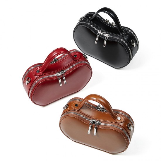 Genuine Leather Niche Design Red Apple Bag, 2025 New Summer New Underarm Single-Shoulder Handbag