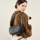 Used women's bags, niche design handbag, large capacity cowhide shoulder underarm bag, cowhide commuter bowling bag. Used women's bags, niche design handbag, large capacity cowhide shoulder underarm bag, cowhide commuter bowling bag.
