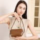 Vegetable-tanned cowhide stylish retro geometric patchwork, high-end, 2025 new genuine leather versatile fashion shoulder/crossbody bag for women Vegetable-tanned cowhide stylish retro geometric patchwork, high-end, 2025 new genuine leather versatile fashion shoulder/crossbody bag for women