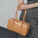 Genuine Leather Underarm Bag 2025 New Large Capacity Boston Women's Single Shoulder Bag Bowling Bag Golf bags