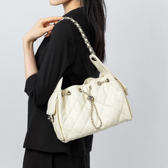 Women's leather tote bag, 2025 new stylish, simple, niche, pleated wing bag, large capacity commuter handbag Women's leather tote bag, 2025 new stylish, simple, niche, pleated wing bag, large capacity commuter handbag
