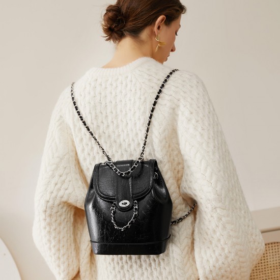 Special Price: 2025 Korean Niche Chanel-Style Chain Bag, Large Capacity, Retro Cowhide Shoulder/Crossbody Bucket Bag Special Price: 2025 Korean Niche Chanel-Style Chain Bag, Large Capacity, Retro Cowhide Shoulder/Crossbody Bucket Bag