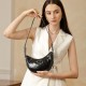 Special offer for summer top layer 2025 New Spring/Summer Cowhide Crescent Bag for Women, Luxury Half-Moon Commuter Shoulder Bag