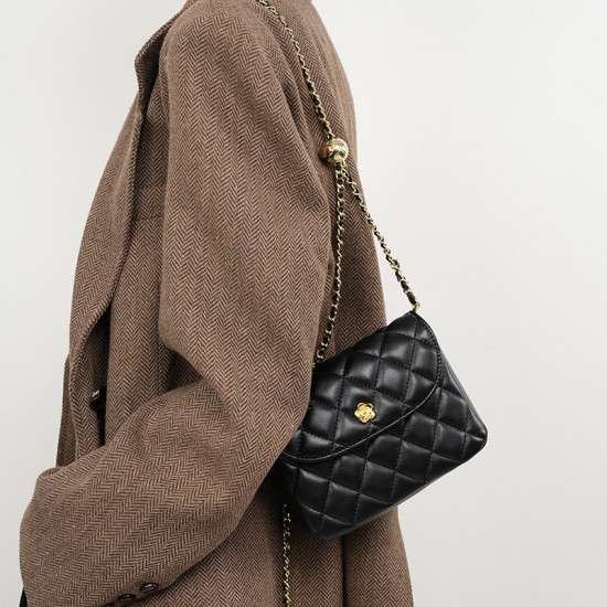 2025 autumn New women's handbag, handmade top-grain cowhide woven handbag, genuine leather shoulder bag, crossbody commuter bag