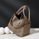 Top-Grain Cowhide 202 5 niche designs: genuine leather basket bags for women, elegant soft leather bucket bags for commuting.