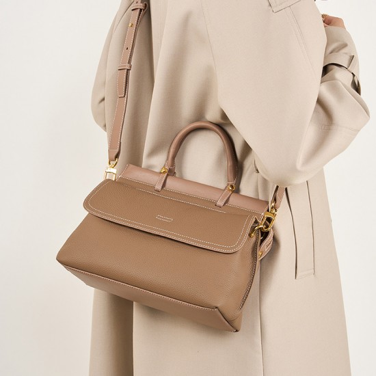 2025 new style top-grain cowhide bags for women, genuine leather messenger bags, large-capacity commuter briefcases 2025 new style top-grain cowhide bags for women, genuine leather messenger bags, large-capacity commuter briefcases