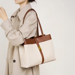 2025 new cowhide commuter work bag, large-capacity, versatile underarm bag, fashionable women's bag